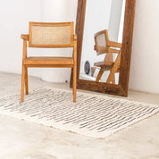 Large white cotton rug |KERTA