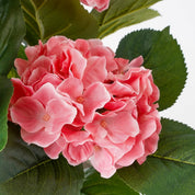 Artificial Hydrangea Plant in Flower Pot Stan - H40 x Ø35 cm - Pink