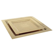 Gouden vierkante lade 28 cm