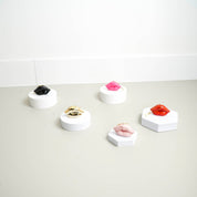 Christmas pendant - Lip - Ceramic - Gold - 6.5x2x4cm