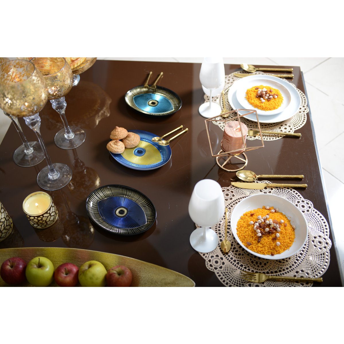 Decoratief ovaal bord - 22x15,5 cm