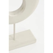 Pastina Ornament on Foot - L7 x W17 x H38 cm - FSC 100% Mango Wood - Off White