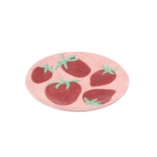 Decoratief bord met aardbeien - 17,5x17,5x2cm
