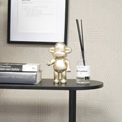 Ornament - hanging loose monkey- gold - 11x7x19cm