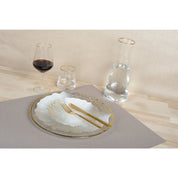 White and Gold Placemat