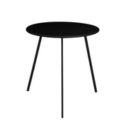 Seatle Outdoor Side Table - H50 x Ø50 cm - Metal - Black