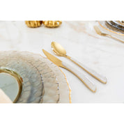 24delig servies-set Goud