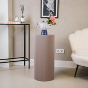 Side table / Column - Cylinder - Taupe 