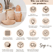 Round Boho Wall Basket – Adari