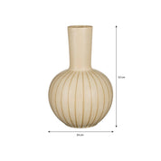 Holm Vase - H52 x Ø34 cm - Ceramic - Cream