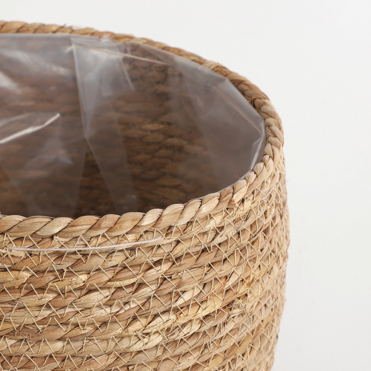 Jorck Plant Basket - H19 x Ø22 cm - Seagrass - Light brown