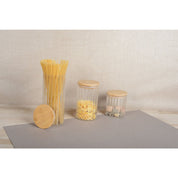 Glass Storage Jar with Wooden Lid