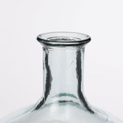 Kyara Bottle Vase - H46 x Ø38 cm - Recycled Glass - Transparent
