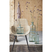 Guan Bottle Vase - H26 x Ø21 cm - Recycled Glass - Transparent