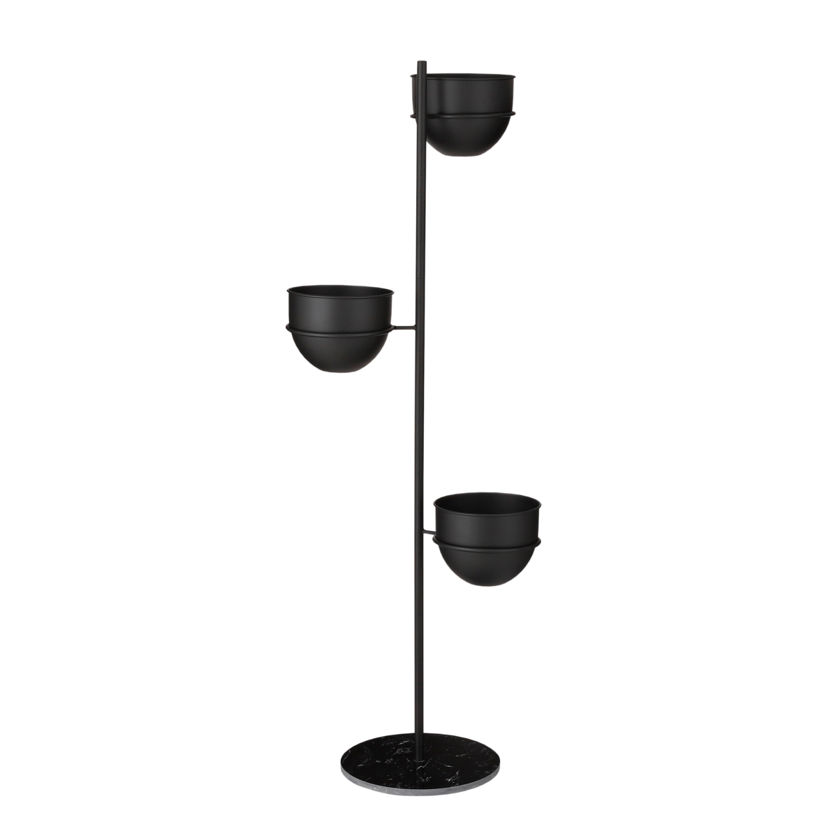 Porte-plantes - L40 x l33 x H140 cm - Noir