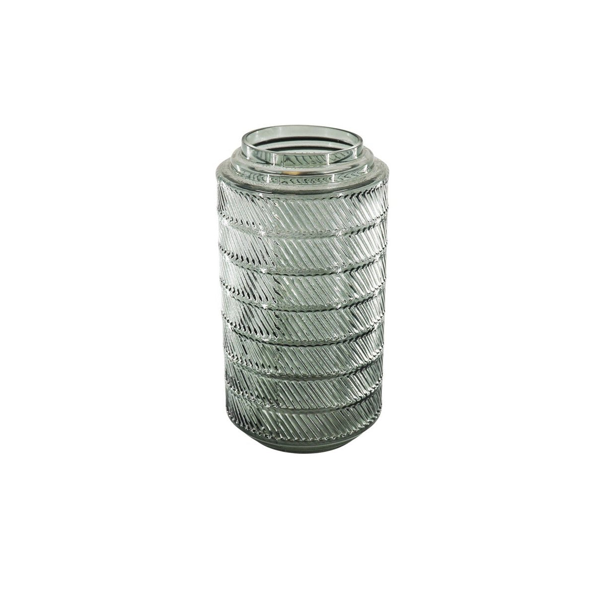Vaas - Patroon - Glas - Smokey - 12,5x23cm