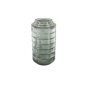 Vaas - Patroon - Glas - Smokey - 12,5x23cm