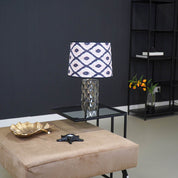 Table lamp - Crystal base - Glass - Smokey - 19x19x20cm