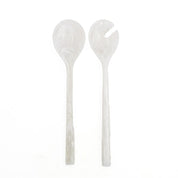 White Resin Salad Servers 33x7.6x2.5cm