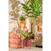 Funny Flowerpot Inside - H25 x Ø20 cm - Dolomite - Yellow