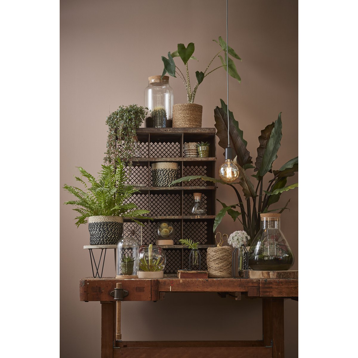 Emily Storage Jar - H25 x Ø23 cm - Recycled Glass - Transparent