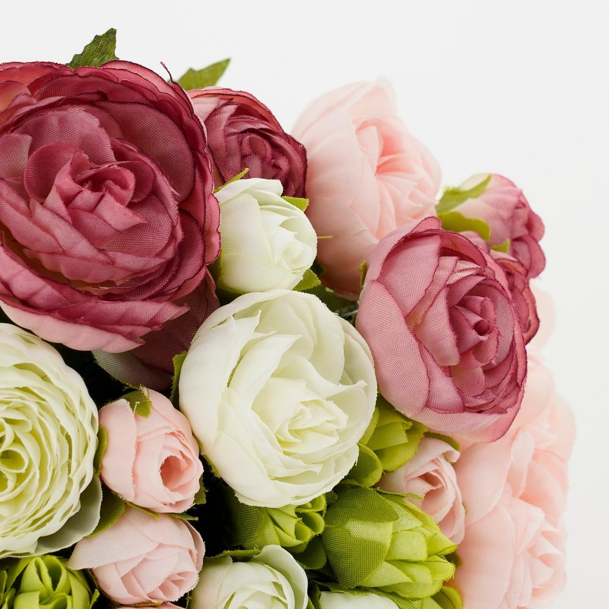 Ranunculus Kunstbloemenboeket - H35 x Ø26 cm - Roze