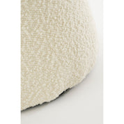 Poef - H46 x Ø49 cm - Blanc cassé