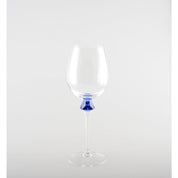 Set of 4 Wine Glasses with Diamond Stem