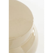 Vendi Side table - H40 x Ø35 cm - Ceramic - Cream