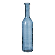 Rioja Bottle Vase - H75 x Ø18 cm - Recycled Glass - Light Blue