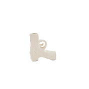 Vase - pistol - ceramic - sand - 12x5x12cm