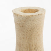 Vase Pia - H47 x Ø13 cm - Bois de paulownia - Marron clair