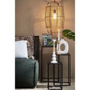 Quinty Side table - Set of 3 - L30 x W30 x H70 cm - Metal - Black