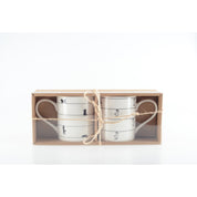 White tea cups with Cats - set of 2