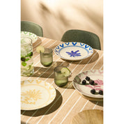 Alivo Tablecloth - L250 x W140 cm - Organic Cotton - Brown, White