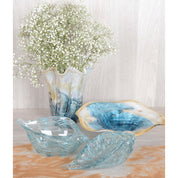 Bowl Ocean Blue Shell 29x17.5x9.5cm