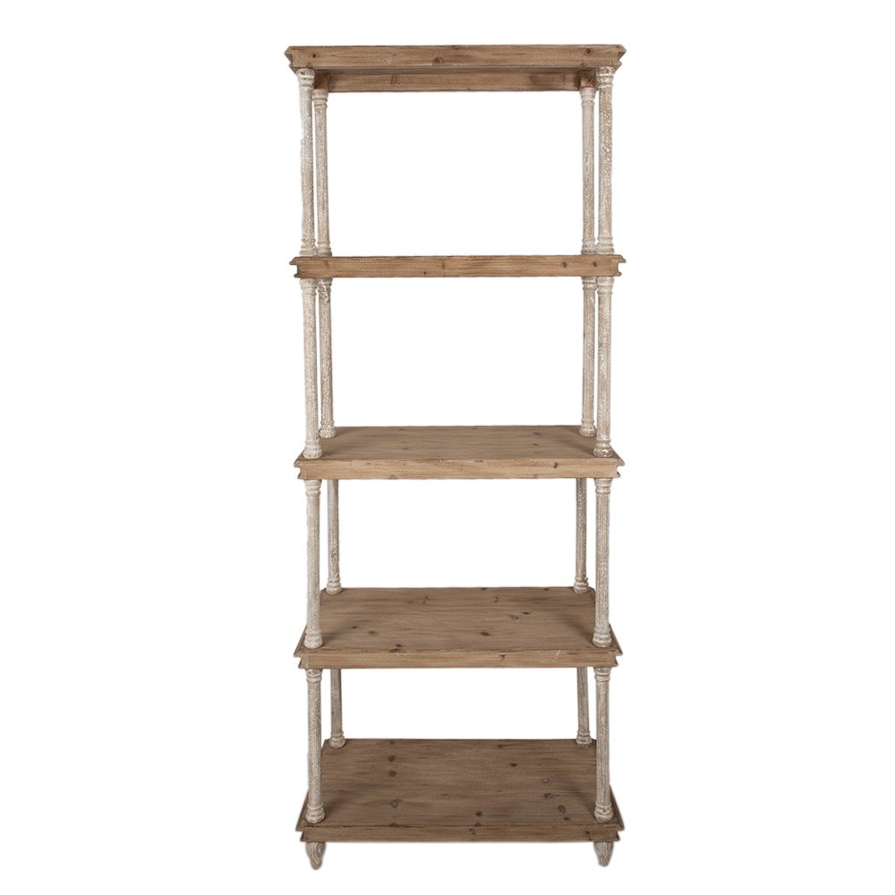 Boekenkast Bruin, Hout 80x40x210 cm