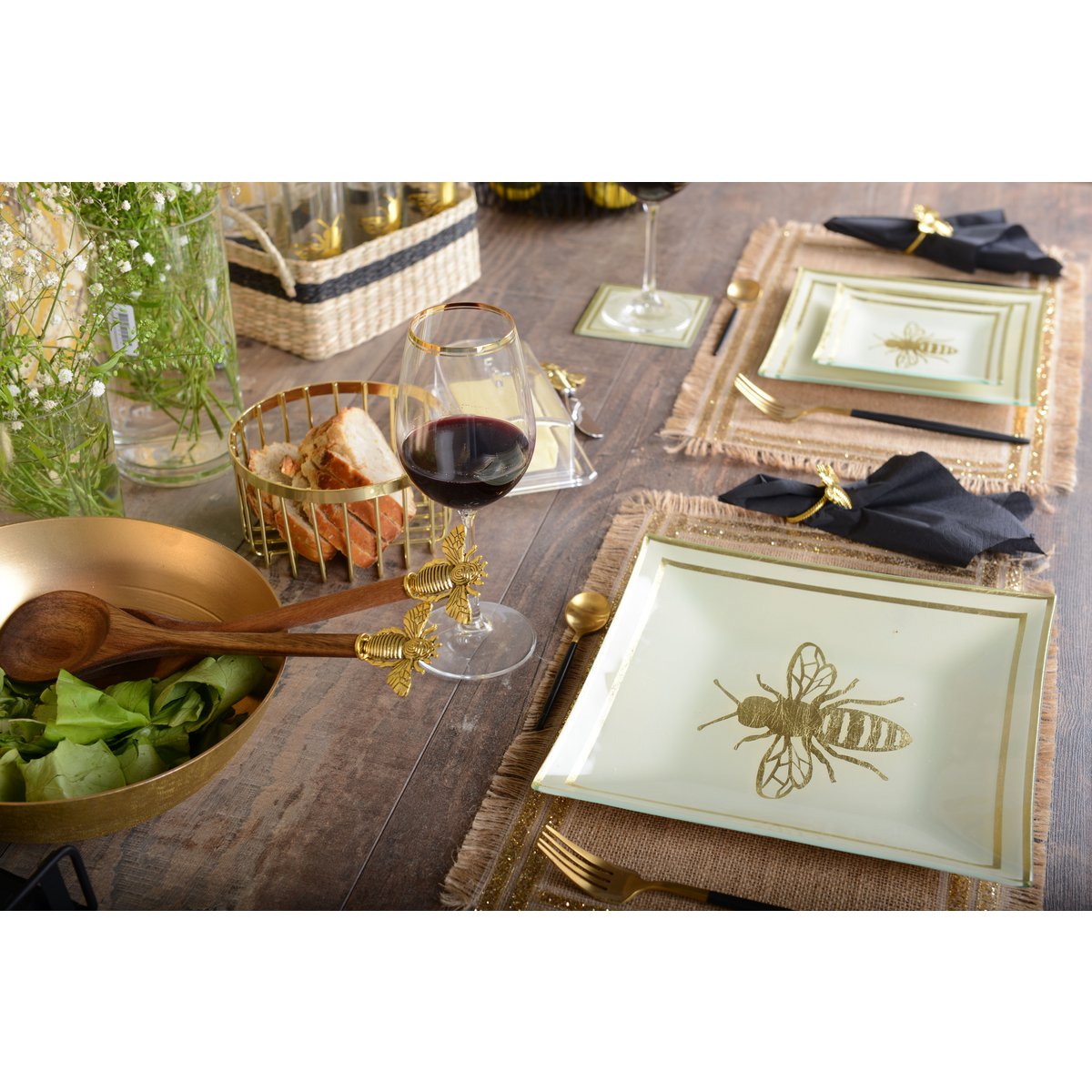 Jute Canvas Table runner 
