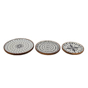Decoratieve schaal (3) Ø 28x2 / Ø 23x2 / Ø 20x2 cm