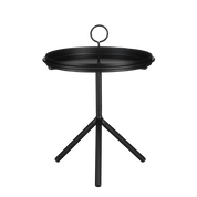 Aston tray table - H40 x Ø31 cm - Metal - Black