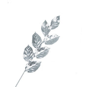 Artificial branch - Leaves - Polystyrene - Silver - 12x57cm