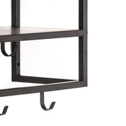 Coat rack - Shelves - Metal - Black 