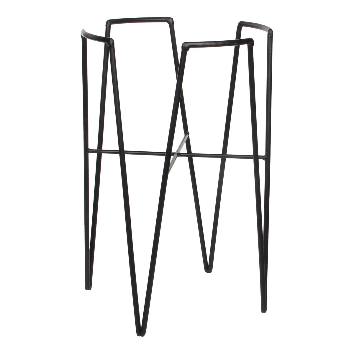 Blom Plant Stand - L25 x W25 x H38 cm - Metal - Black