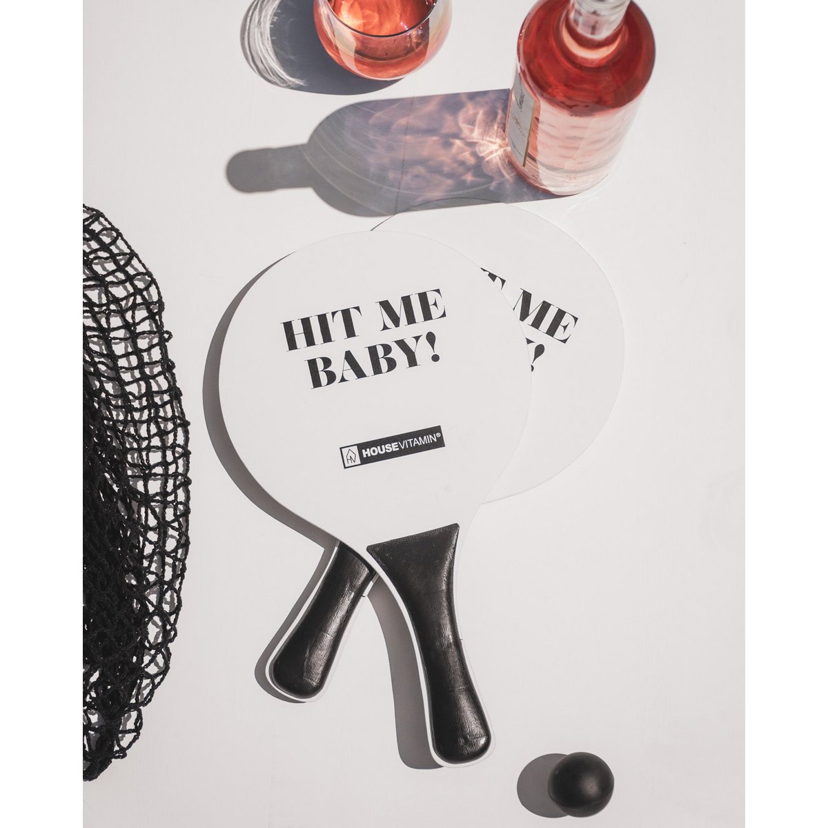 Housevitamin Summer Racket Set - Hit me Baby - 33x18.5x0.5cm