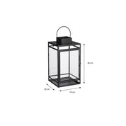 Storm Lantern - L20 x W19 x H36 cm - Black