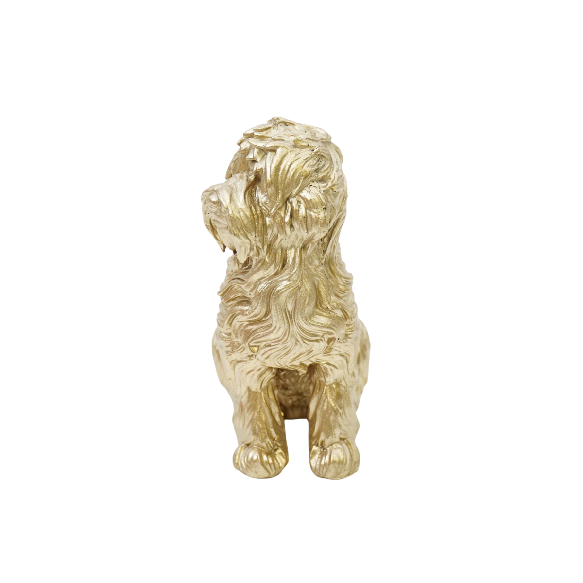 Ornament - Labradoodle - Polyresin - Gold - 10.5x5x9cm