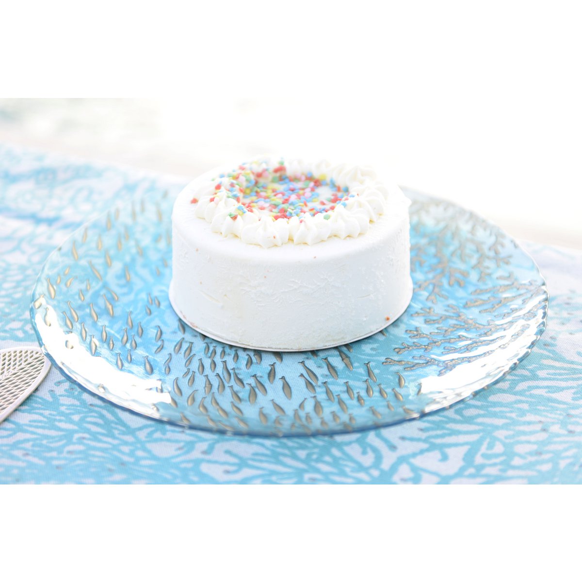 Blue Presentation Platter Sea 33x33x3cm