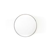 Mirror - Round - Metal - Black - 60x3x60cm