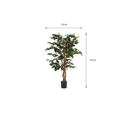 Artificial Ficus Plant - H110 x Ø65 cm - Green