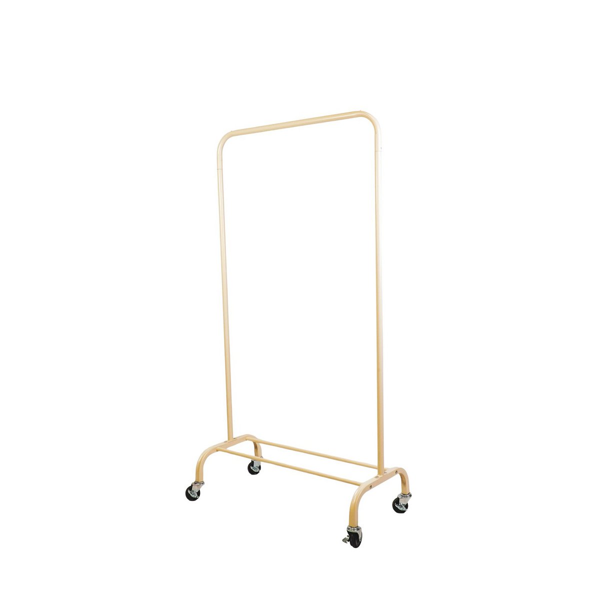 Clothes rack - wheels - sand - 80x40x155cm